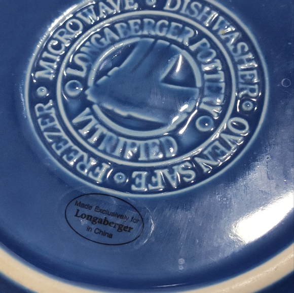 Like-New LONGABERGER POTTERY Dish/Bowl - Picture 6 of 8